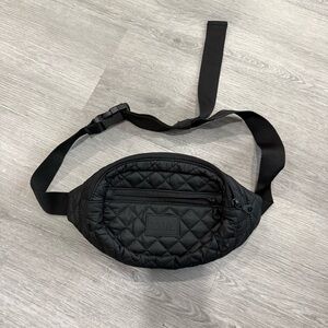 ZYIA Quilted Black Crossbody Bag